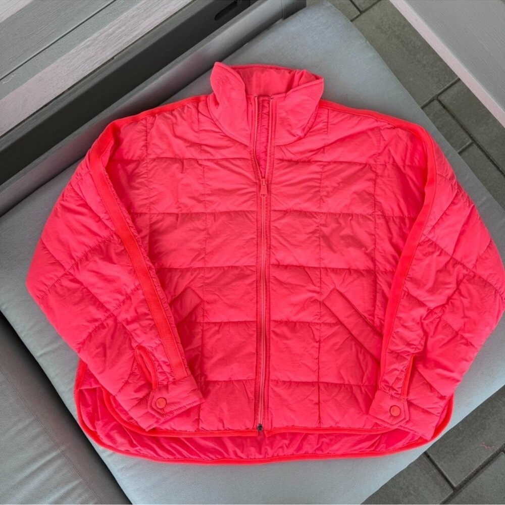 NWT Free People Pippa Packable Puffer Jacket Watermelon Pink Small